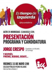 Cartel del acto.